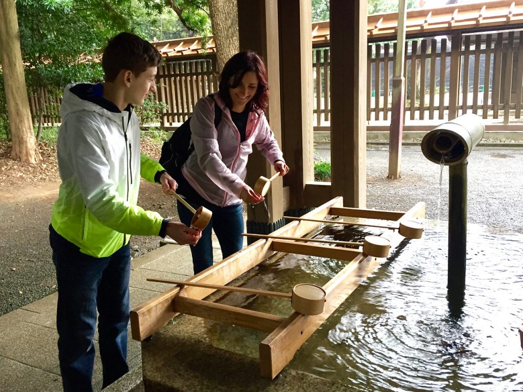 Purification station by the Meiji shrine in Tokyo - Passports and Spice