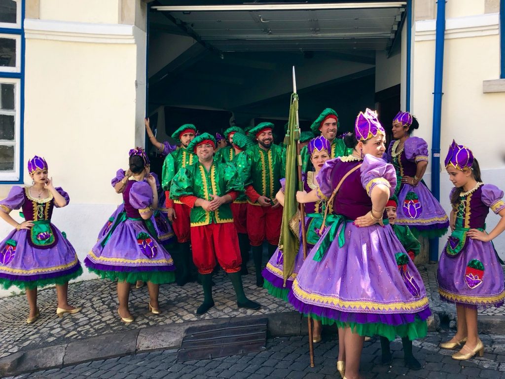 Colorful Dancers at St. Anthony's Festival in Lisbon - Passports and Spice